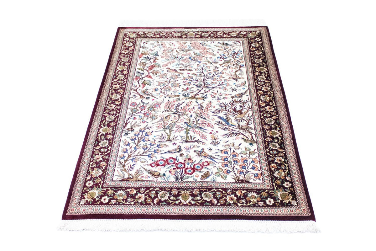 Tapis en soie - Ghom soie - Premium - 123 x 80 cm - beige