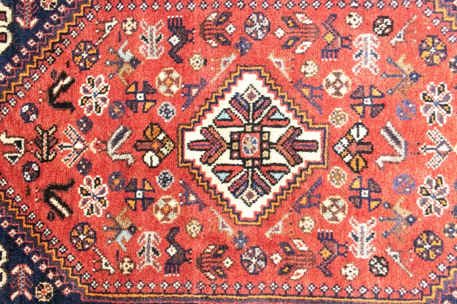 Tapis persan - Nomadic - 127 x 75 cm - rouge