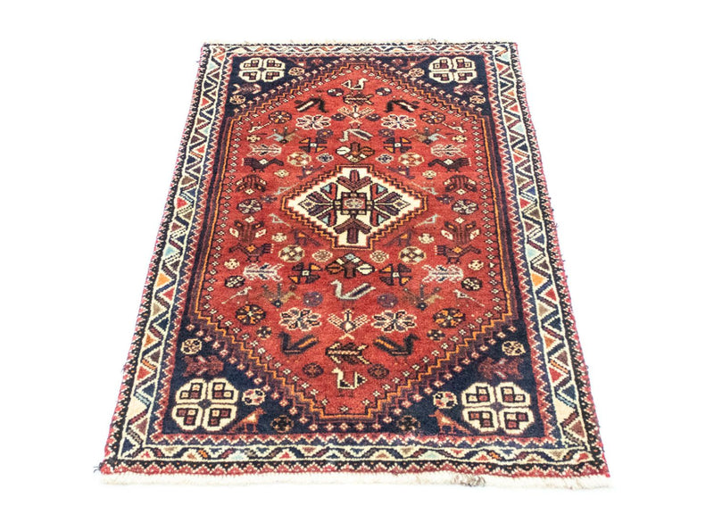 Tapis persan - Nomadic - 127 x 75 cm - rouge