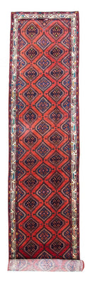 Tapis de couloir Tapis persan - Nomadic - 516 x 112 cm - rouge