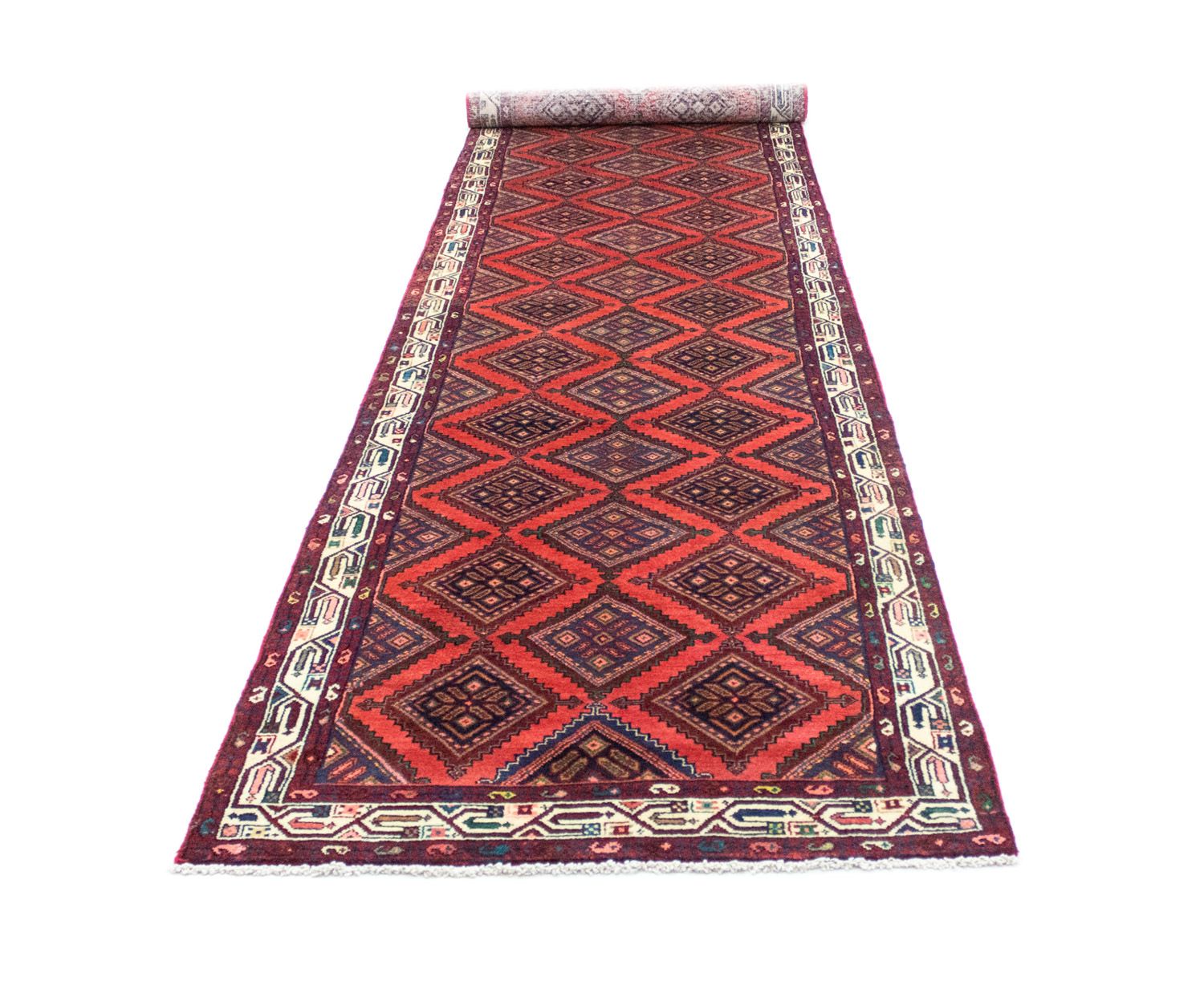 Tapis de couloir Tapis persan - Nomadic - 510 x 112 cm - rouge
