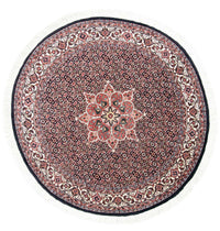 Tapis persan - Bidjar ronde  - 155 x 155 cm - bleu