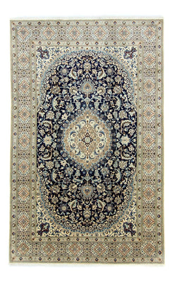 Tapis persan - Nain - Royal - 360 x 255 cm - bleu foncé