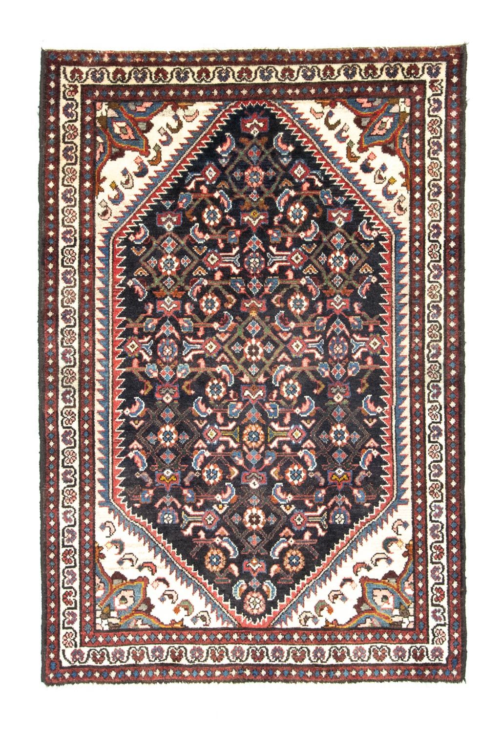 Tapis persan - Nomadic - 150 x 103 cm - bleu