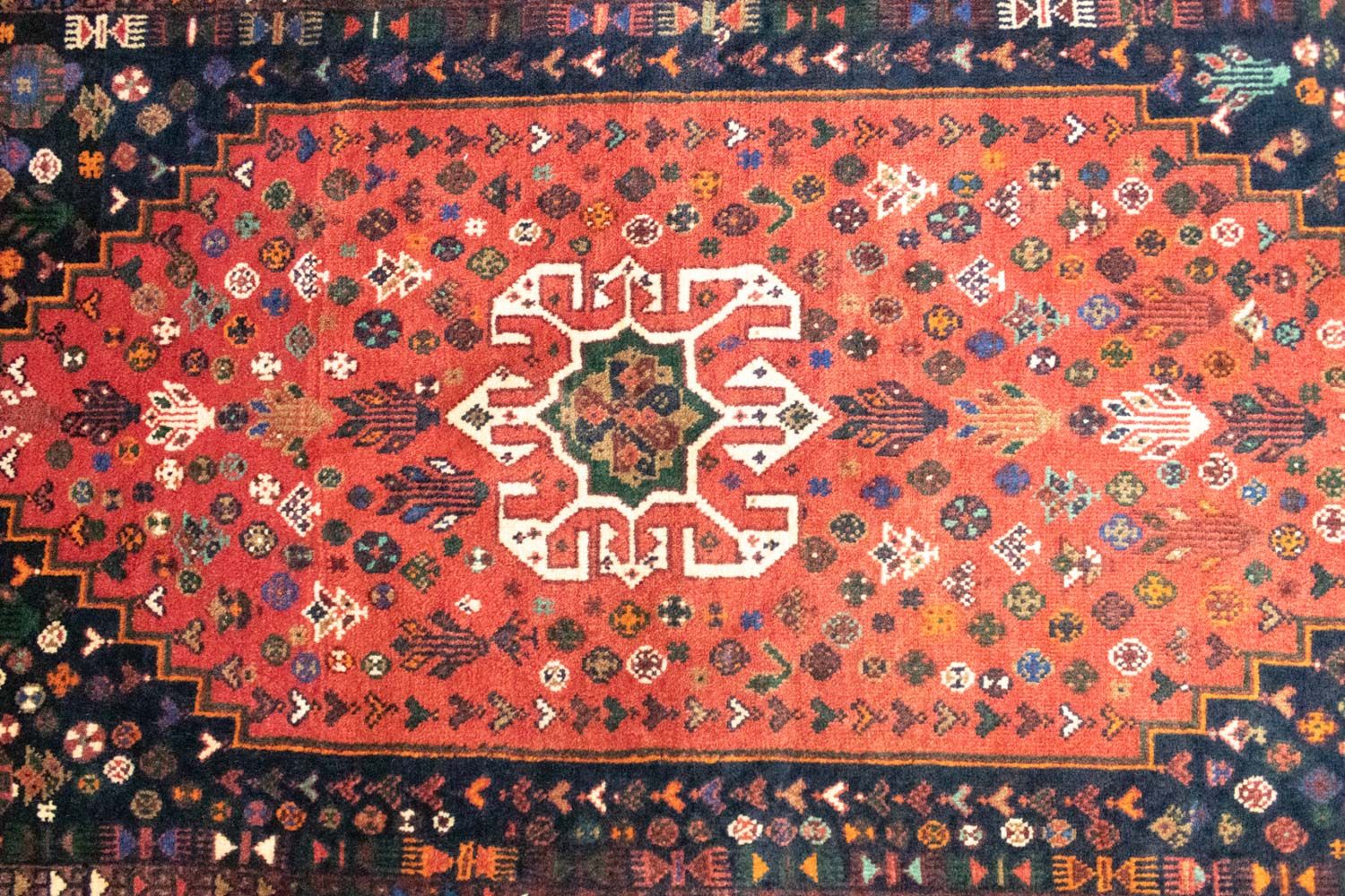 Tapis persan - Nomadic - 145 x 92 cm - rouge