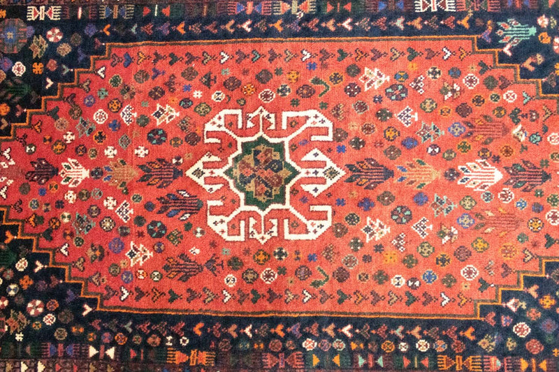 Tapis persan - Nomadic - 145 x 92 cm - rouge