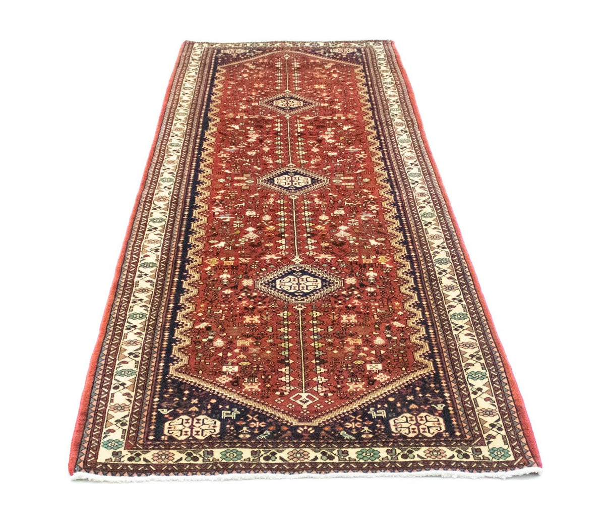 Tapis de couloir Tapis persan - Nomadic - 312 x 100 cm - marron