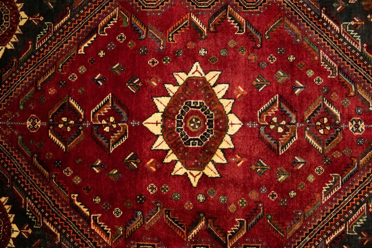 Tapis persan - Nomadic - 168 x 120 cm - rouge