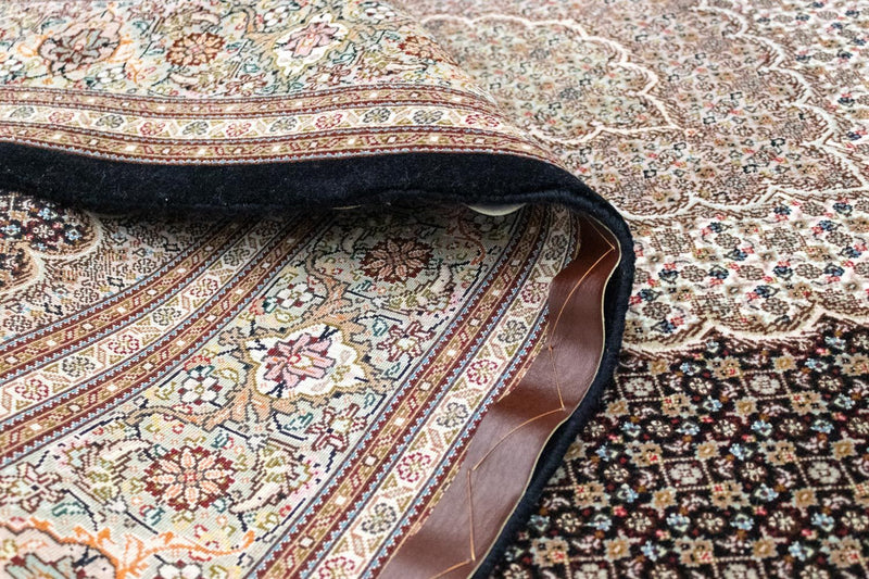 Tapis persan - Tabriz - Royal - 246 x 174 cm - marron