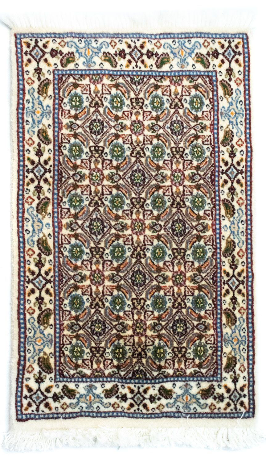 Tapis persan - Classique - 60 x 40 cm - bleu