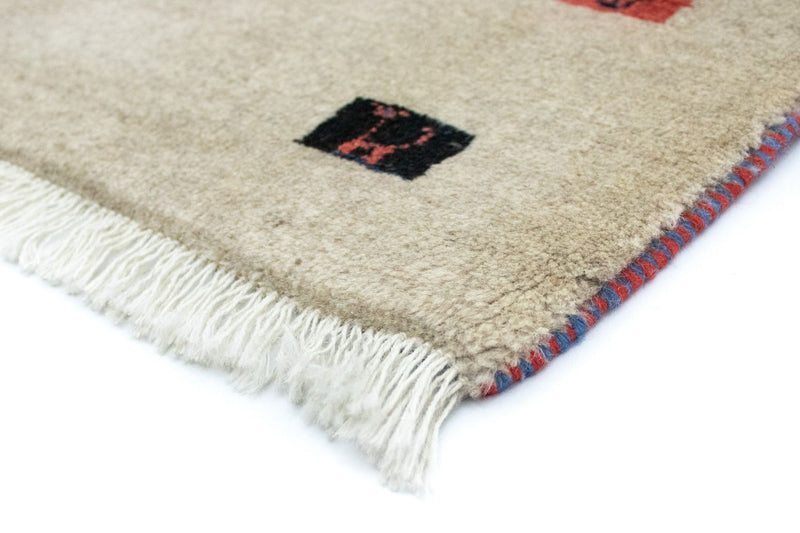 Tapis Gabbeh - Persan - 128 x 73 cm - beige