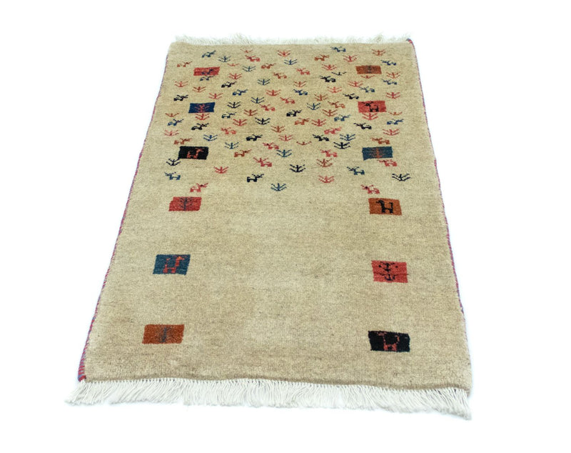 Tapis Gabbeh - Persan - 128 x 73 cm - beige