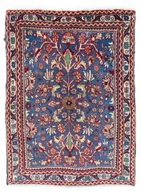 Tapis persan - Bidjar - 84 x 63 cm - bleu