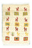 Tapis Gabbeh - Persan - 60 x 40 cm - multicolore