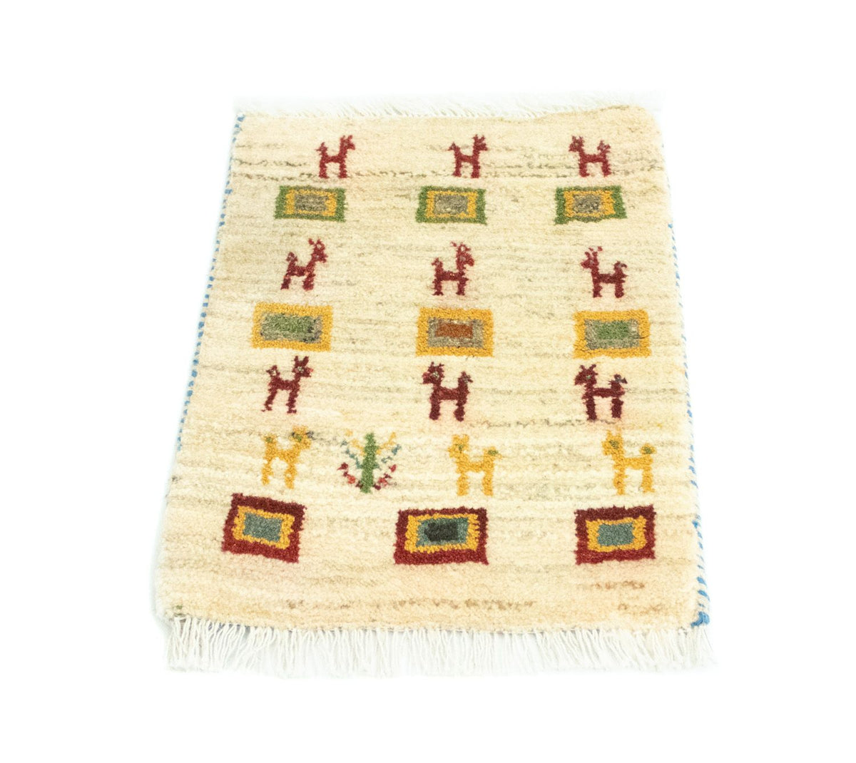 Tapis Gabbeh - Persan - 60 x 40 cm - multicolore