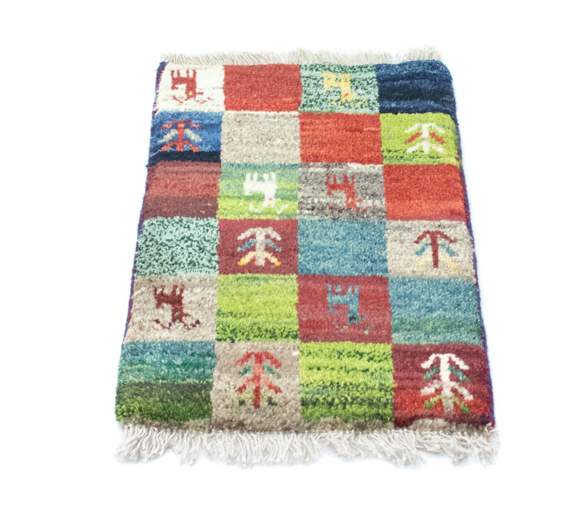 Tapis Gabbeh - Persan - 60 x 40 cm - multicolore