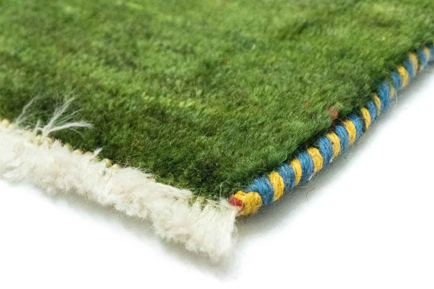 Tapis Gabbeh - Persan - 60 x 40 cm - vert