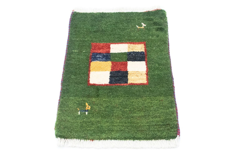 Tapis Gabbeh - Persan - 60 x 40 cm - vert