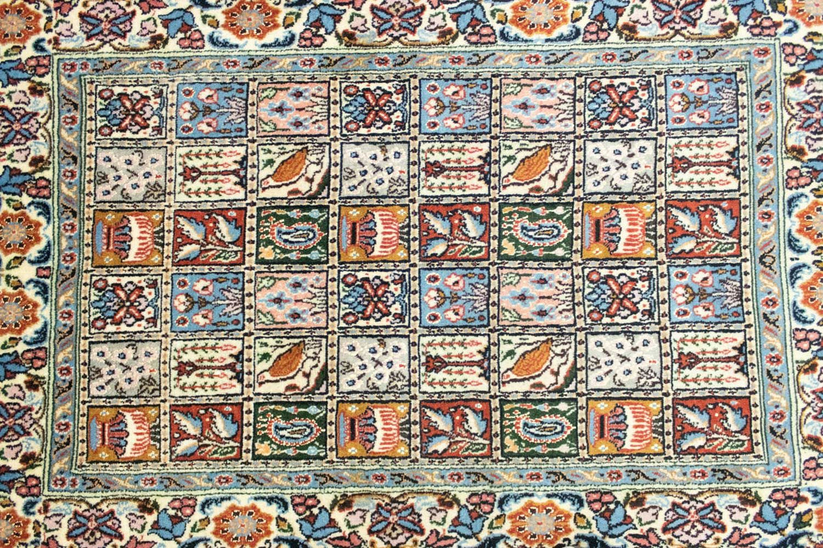 Tapis persan - Classique - 121 x 80 cm - bleu