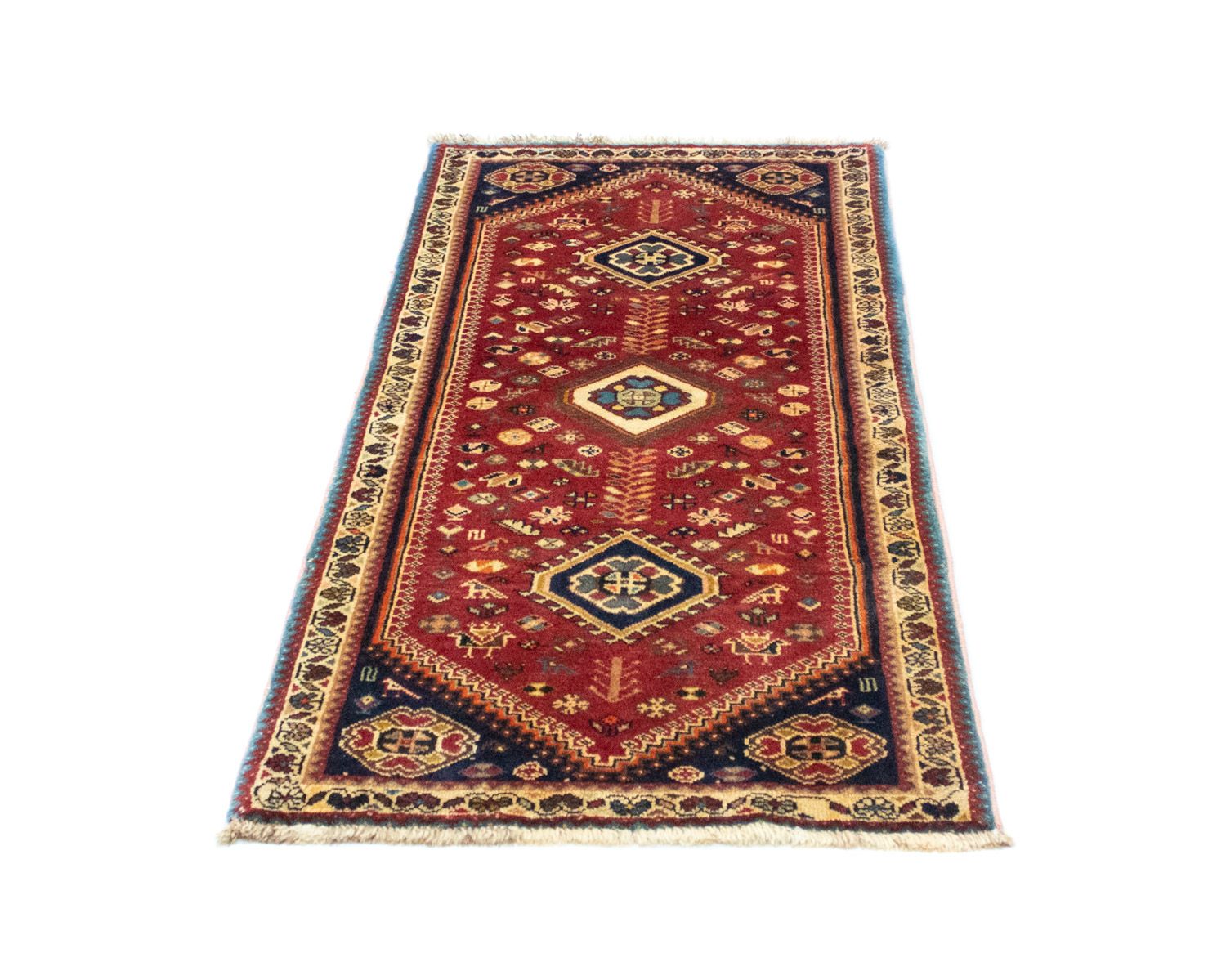 Tapis persan - Nomadic - 148 x 73 cm - rouge