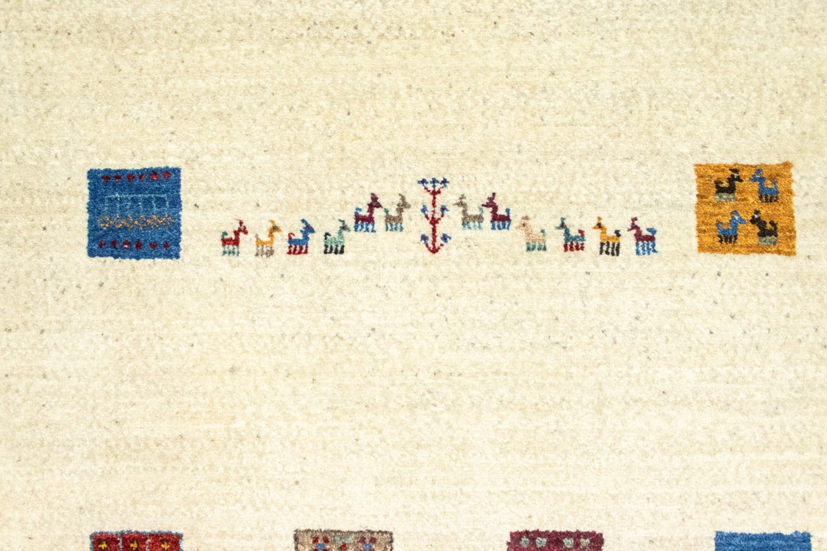 Tapis Gabbeh - Loribaft Persan - 128 x 80 cm - beige