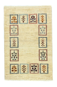 Tapis Gabbeh - Loribaft Persan - 120 x 78 cm - multicolore