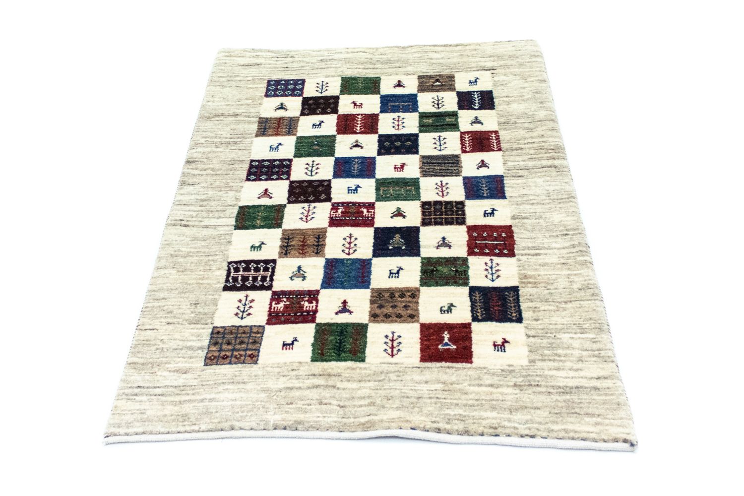 Tapis Gabbeh - Loribaft Persan - 125 x 82 cm - colorée