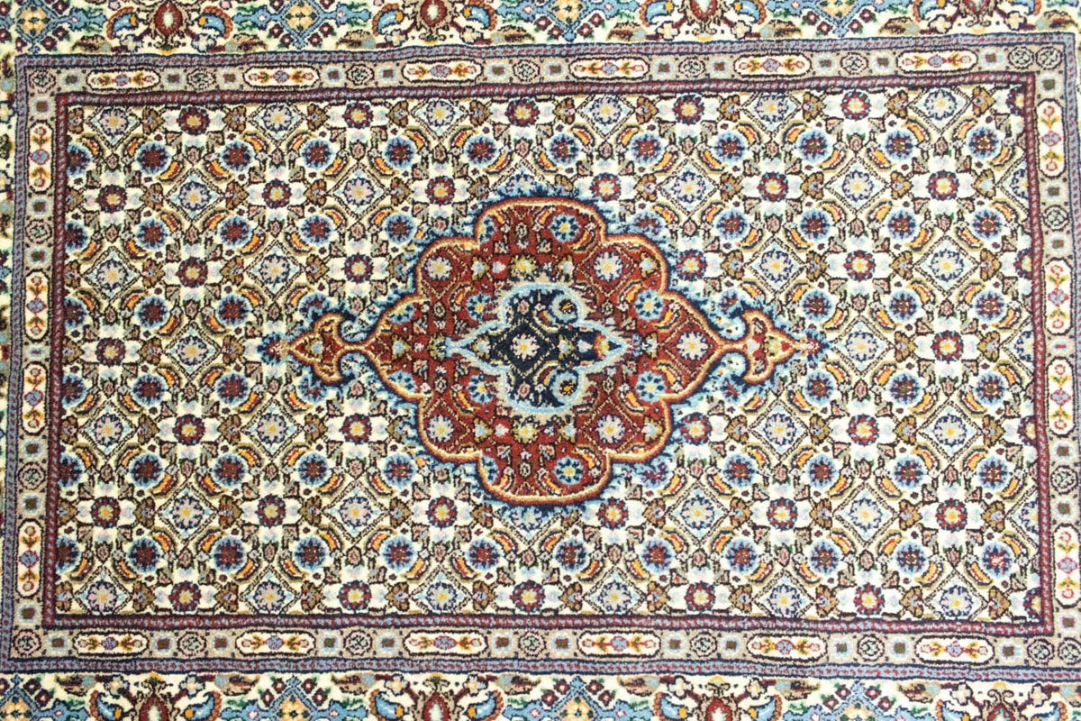 Tapis persan - Classique - 118 x 80 cm - bleu