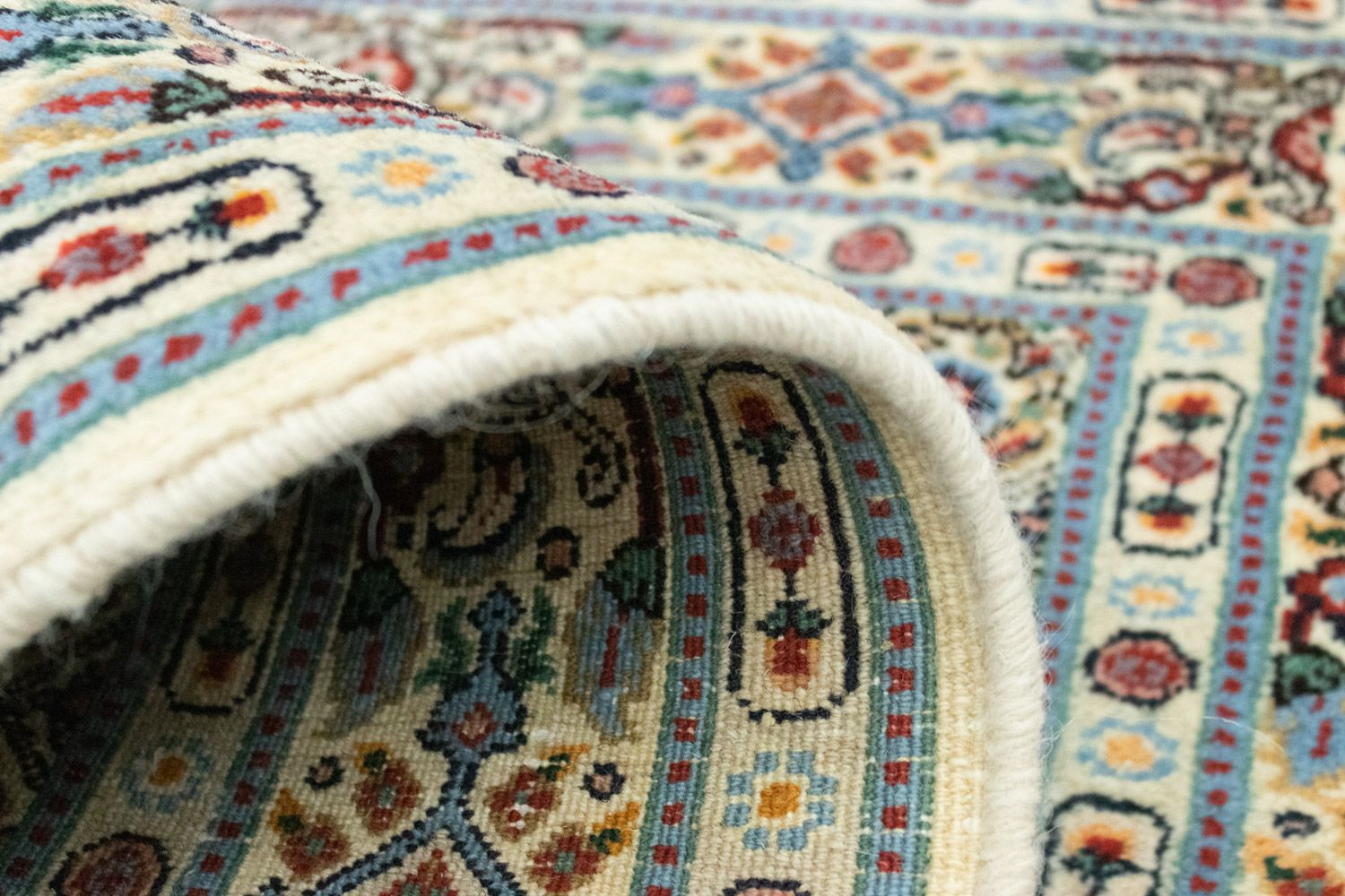 Tapis persan - Classique - 121 x 76 cm - bleu
