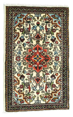 Tapis persan - Nomadic - 90 x 60 cm - beige