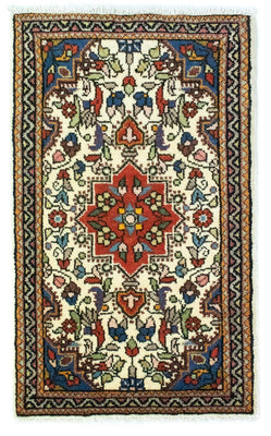 Tapis persan - Nomadic - 90 x 60 cm - beige
