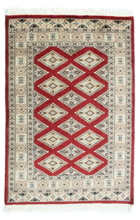 Tapis Pakistani - 93 x 63 cm - rouge