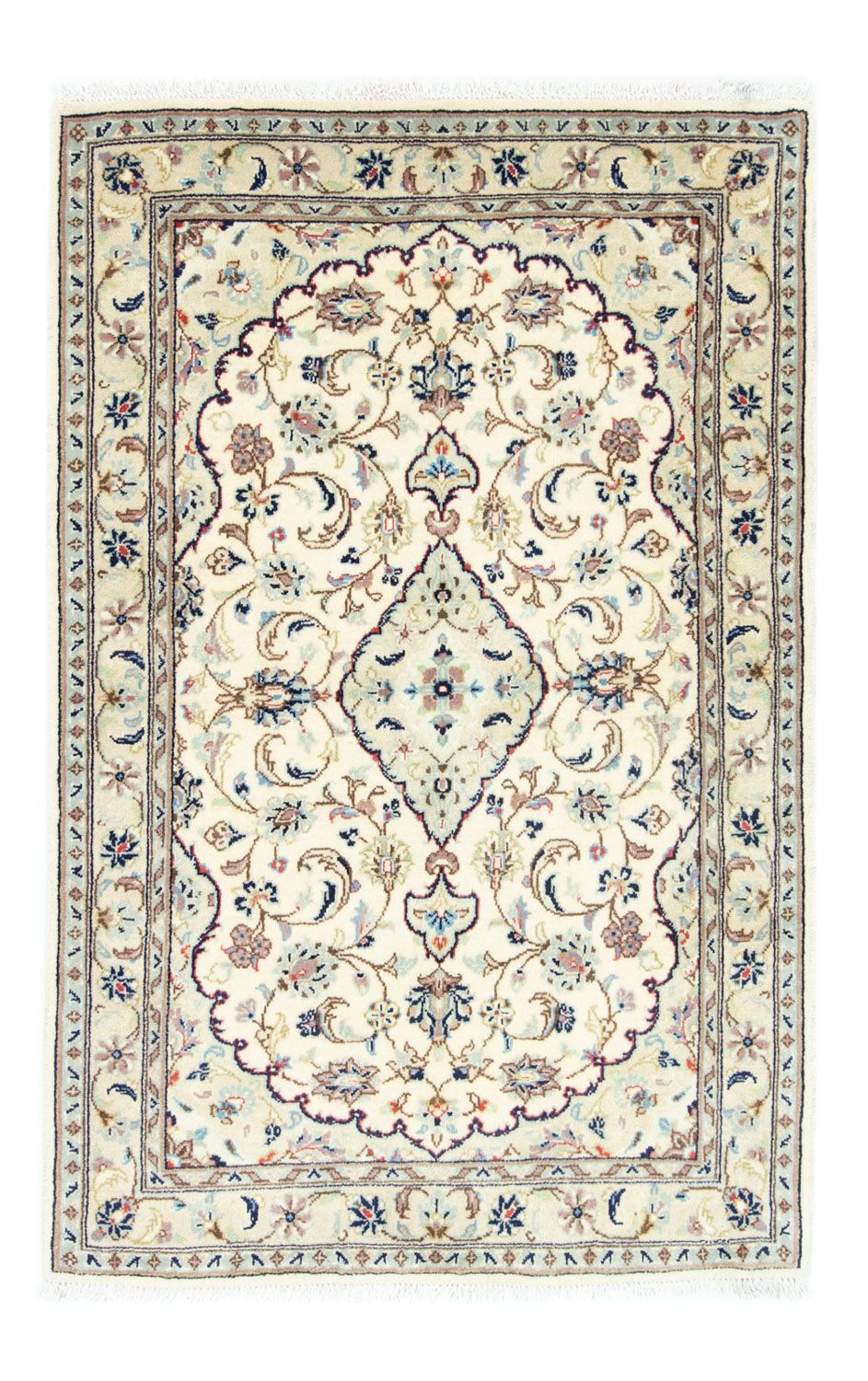 Tapis persan - Keshan - 152 x 98 cm - beige