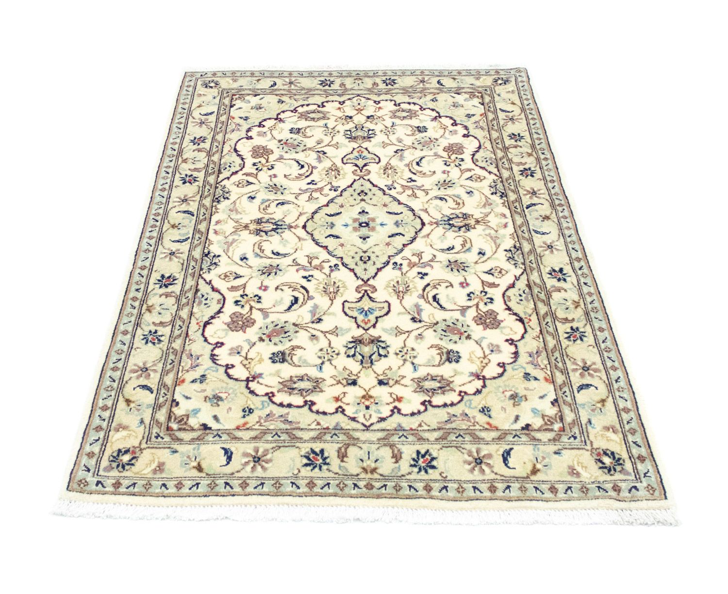 Tapis persan - Keshan - 152 x 98 cm - beige