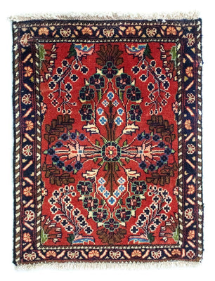 Tapis persan - Nomadic - 60 x 50 cm - rouge