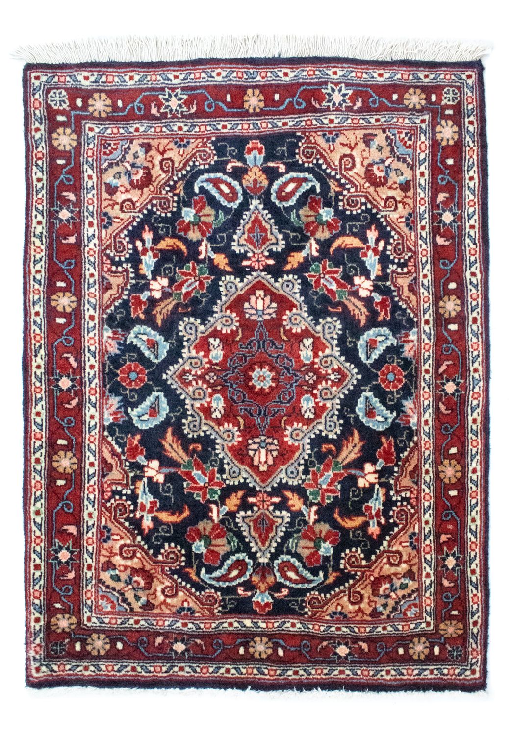 Tapis persan - Bidjar - 90 x 70 cm - bleu