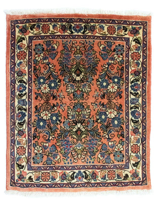 Tapis persan - Classique carré  - 75 x 65 cm - marron