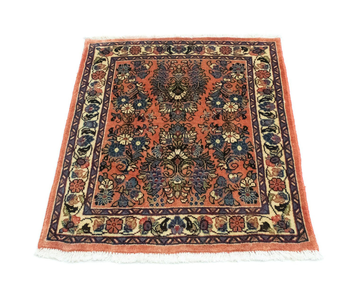 Tapis persan - Classique carré  - 75 x 65 cm - marron