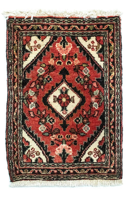 Tapis persan - Nomadic - 65 x 45 cm - marron