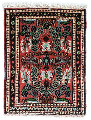 Tapis persan - Nomadic - 65 x 50 cm - marron
