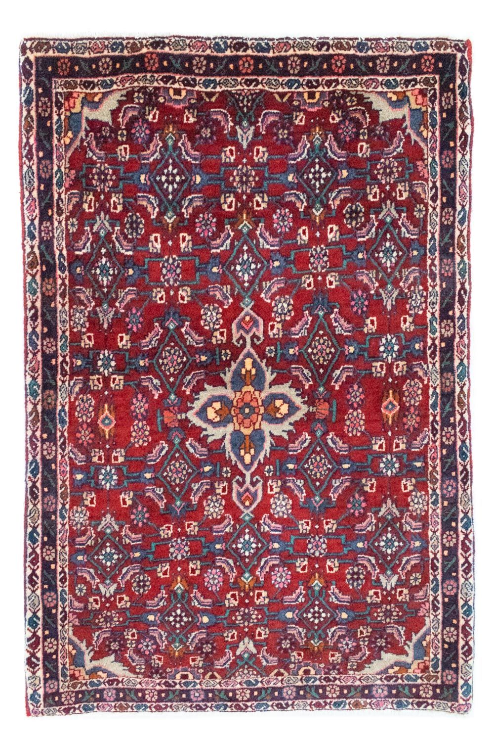 Tapis persan - Bidjar - 115 x 78 cm - rouge