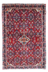 Tapis persan - Bidjar - 115 x 78 cm - rouge