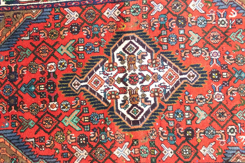 Tapis persan - Nomadic - 122 x 85 cm - rouge