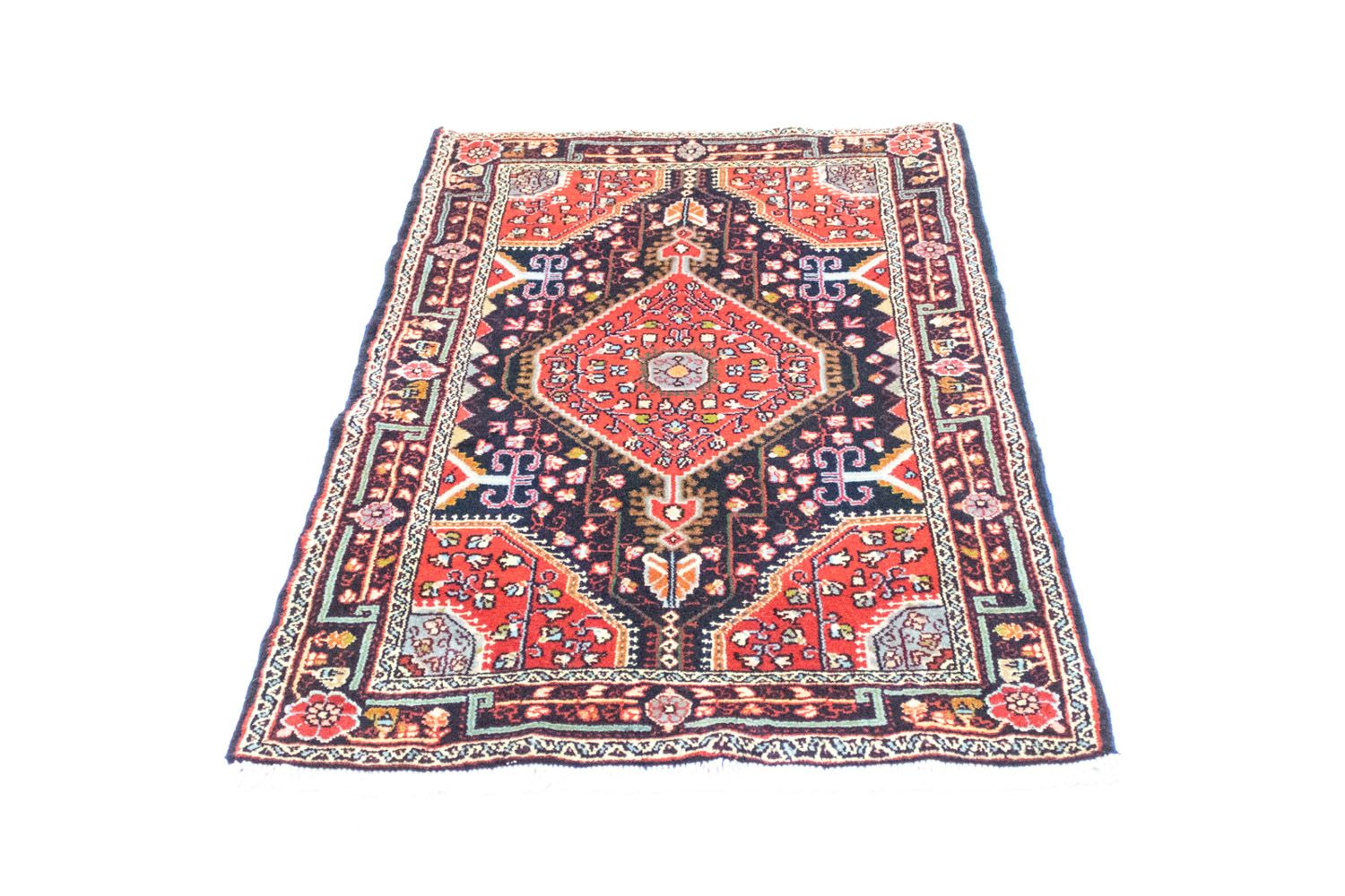 Tapis persan - Nomadic - 130 x 85 cm - bleu
