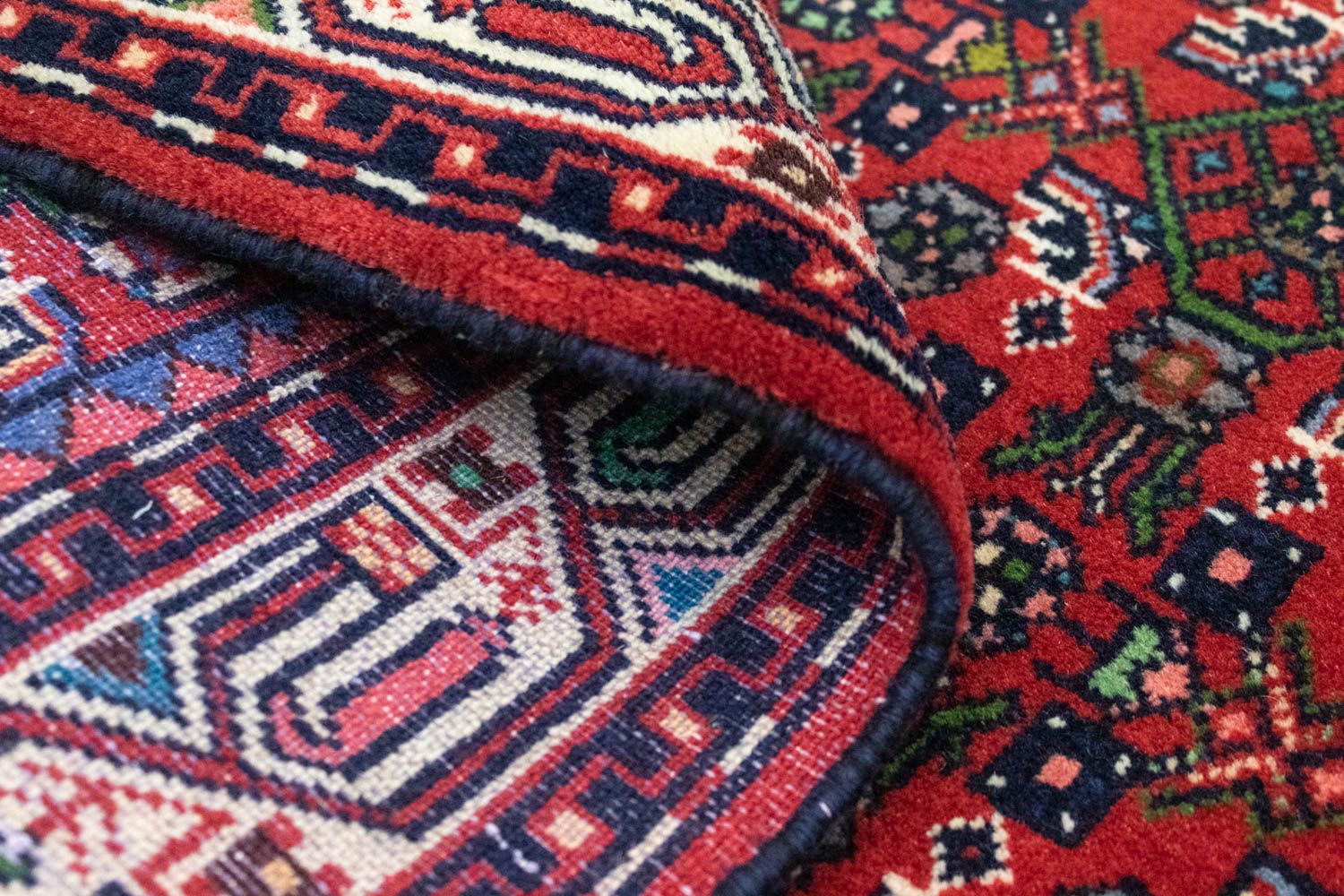 Tapis persan - Nomadic - 130 x 83 cm - rouge