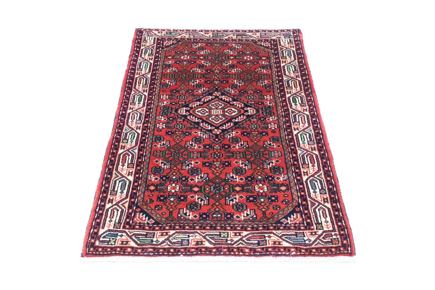 Tapis persan - Nomadic - 130 x 83 cm - rouge