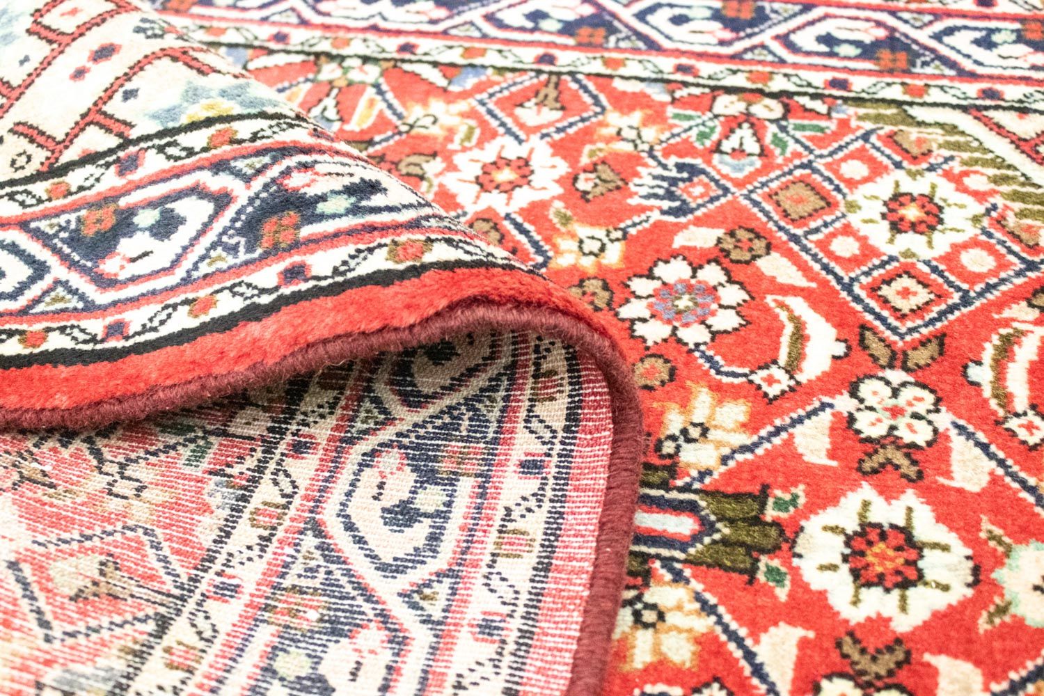 Tapis persan - Nomadic - 125 x 87 cm - rouge