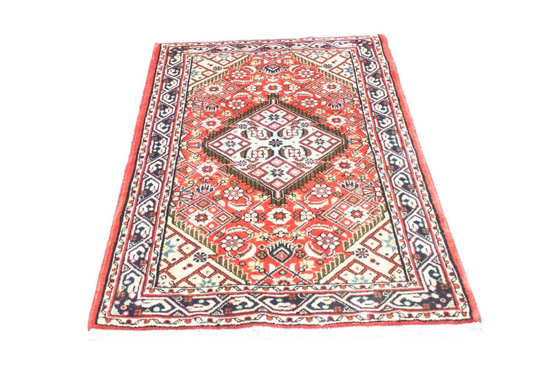 Tapis persan - Nomadic - 125 x 87 cm - rouge
