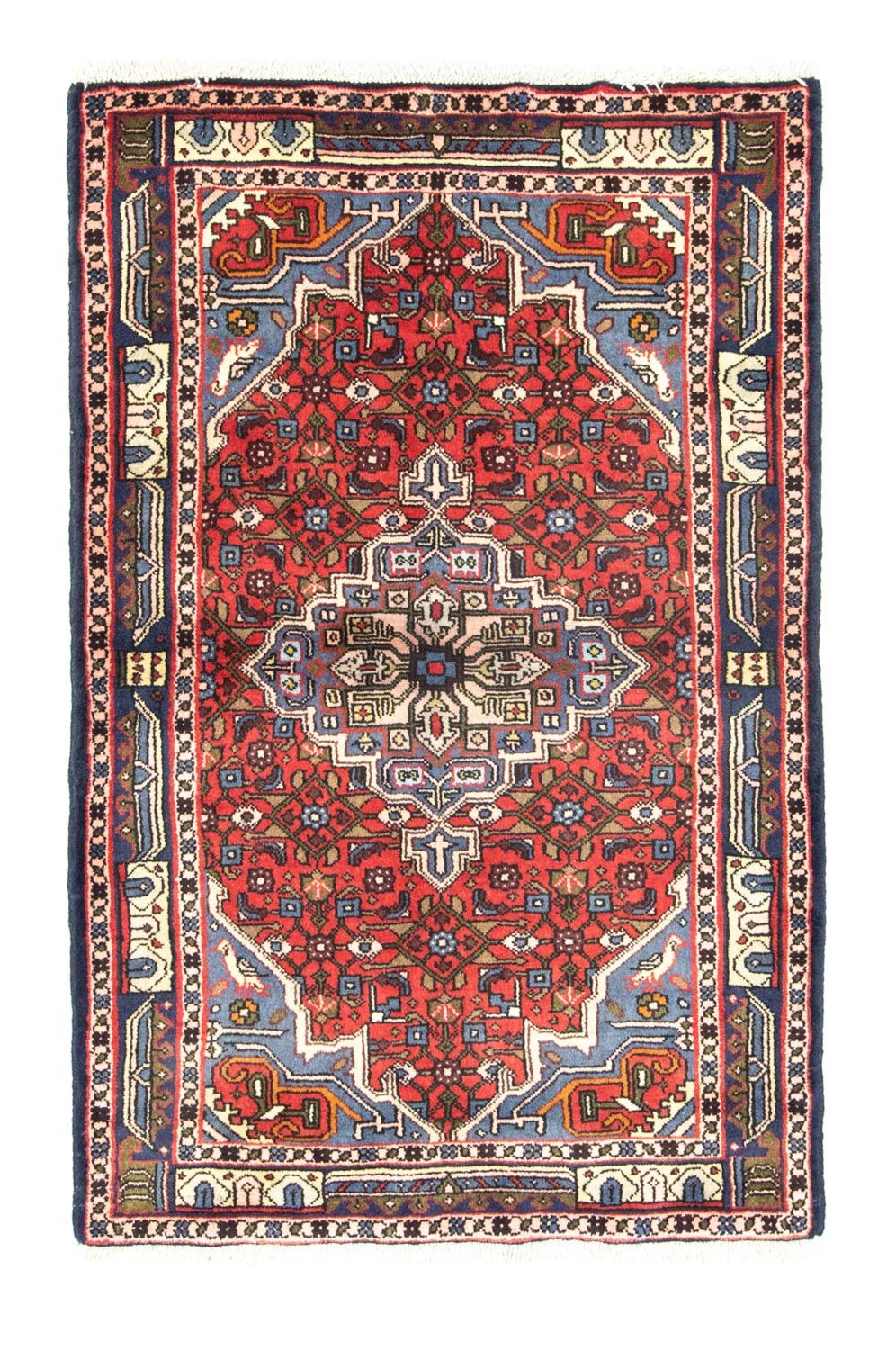 Tapis persan - Nomadic - 130 x 85 cm - rouge