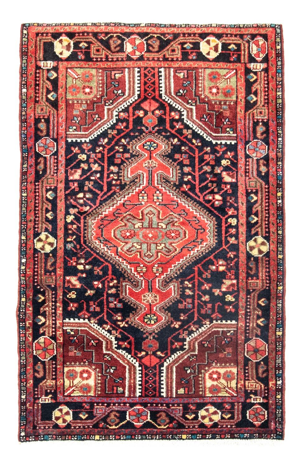 Tapis persan - Nomadic - 138 x 90 cm - bleu